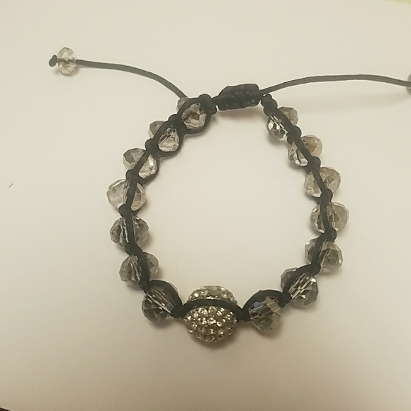 Black Pull Cord Bracelet - Picture 3 of 3